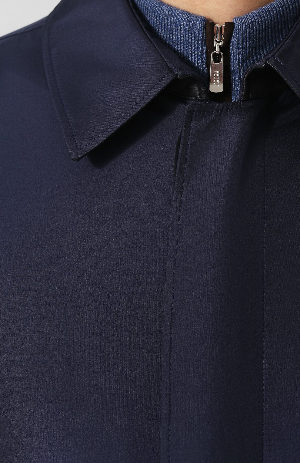 Шелковый плащ на молнии прямого кроя ZILLI, арт. MAQ-TIMBU-30036/0002, фото 5