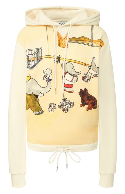 Женский хлопковое худи LANVIN, арт. RW-T0632I-TJ03-H19