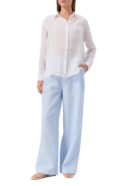 Льняные брюки 120% LINO, арт. 33ALIW29P6/000G471, фото 2