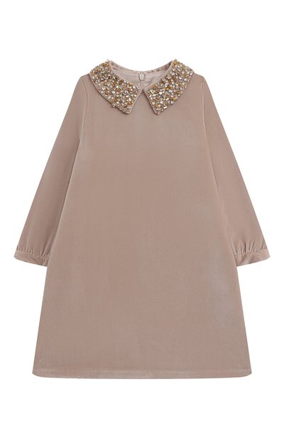 Бархатное платье IL GUFO, арт. A24VL595V0016/2A-4A