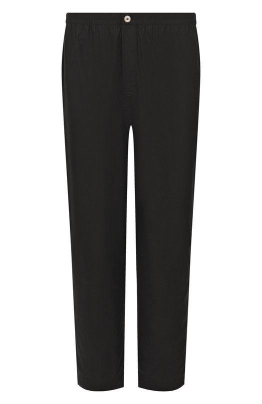 Хлопковые домашние брюки Kiton UNWT005K0244H02 Чёрный UNWT005K0244H02