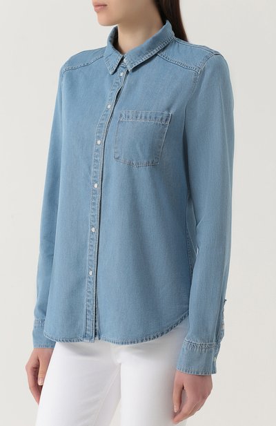 Джинсовая блуза прямого кроя с накладными карманами PAIGE, арт. 3630B65-2355, фото 3
