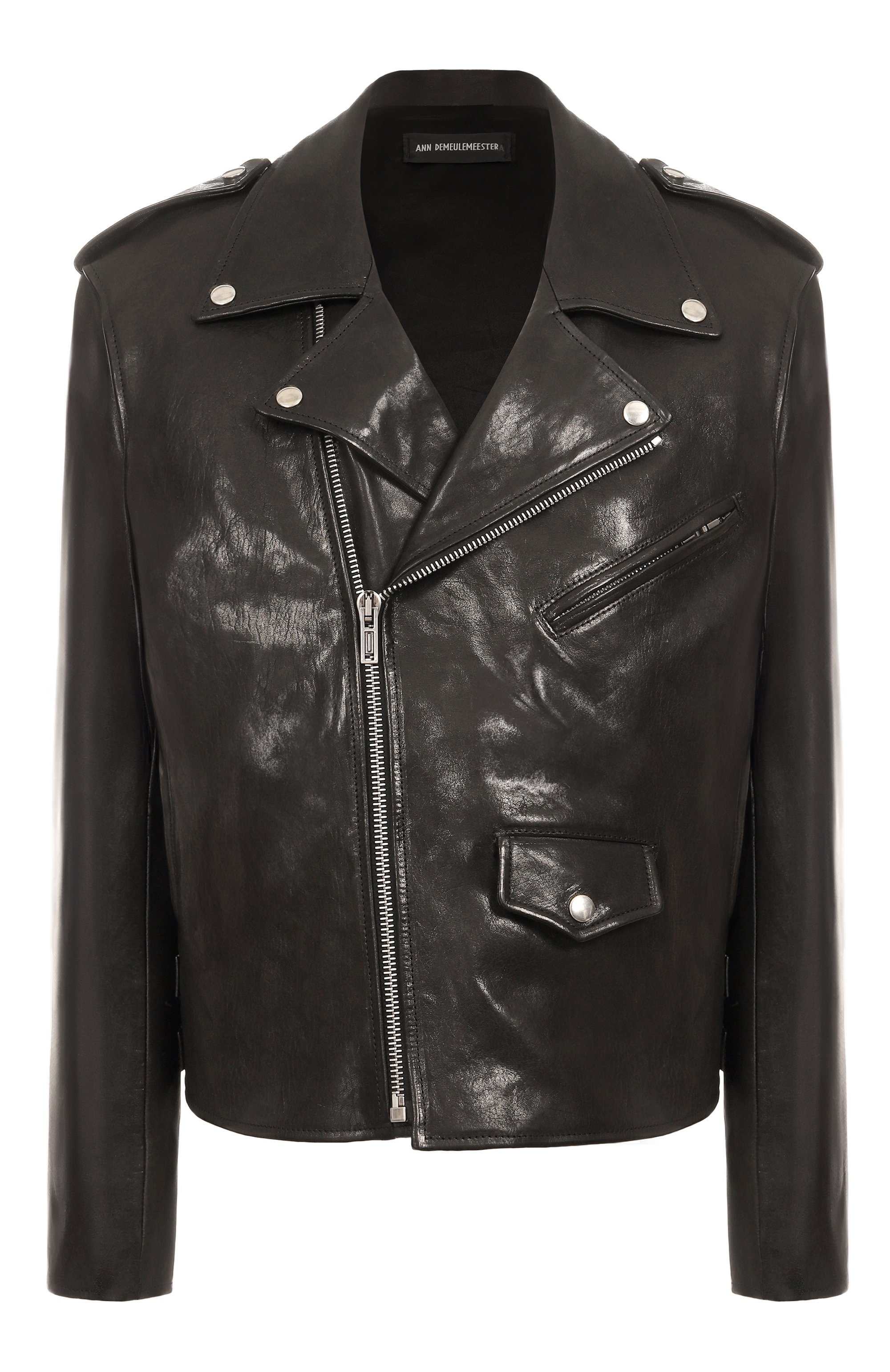 Кожаная куртка ANN DEMEULEMEESTER, арт. B0012369/LT137, фото 1