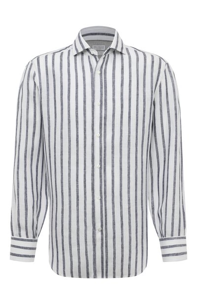 Мужская льняная рубашка BRUNELLO CUCINELLI, арт. MM6450028