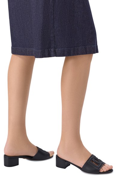 Женские кожаные мюли bianca DOLCE & GABBANA, арт. CR1755/AY329