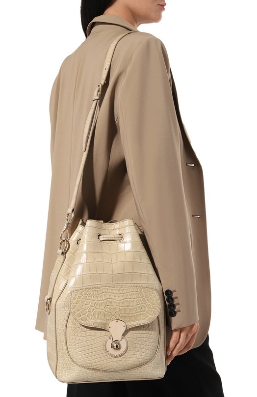 Сумка Ricky Drawstring large Ralph Lauren Бежевый, фото 2