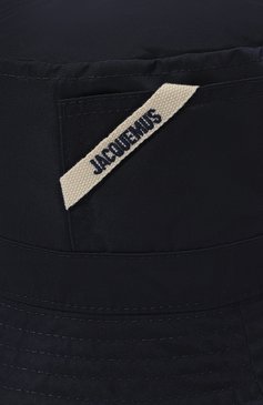Женская панама JACQUEMUS темно-синего цвета, арт. 23H236AC5873138 | Фото 4 (Нос: Не проставлено; Материал: Синтетический материал, Текстиль)
