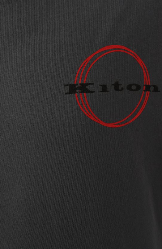 Хлопковая футболка Kiton UMK042102 Серый  UMK042102 Фото 6