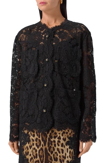 Жакет из вискозы и хлопка DOLCE & GABBANA, арт. F29TUT/HLM7L, фото 3