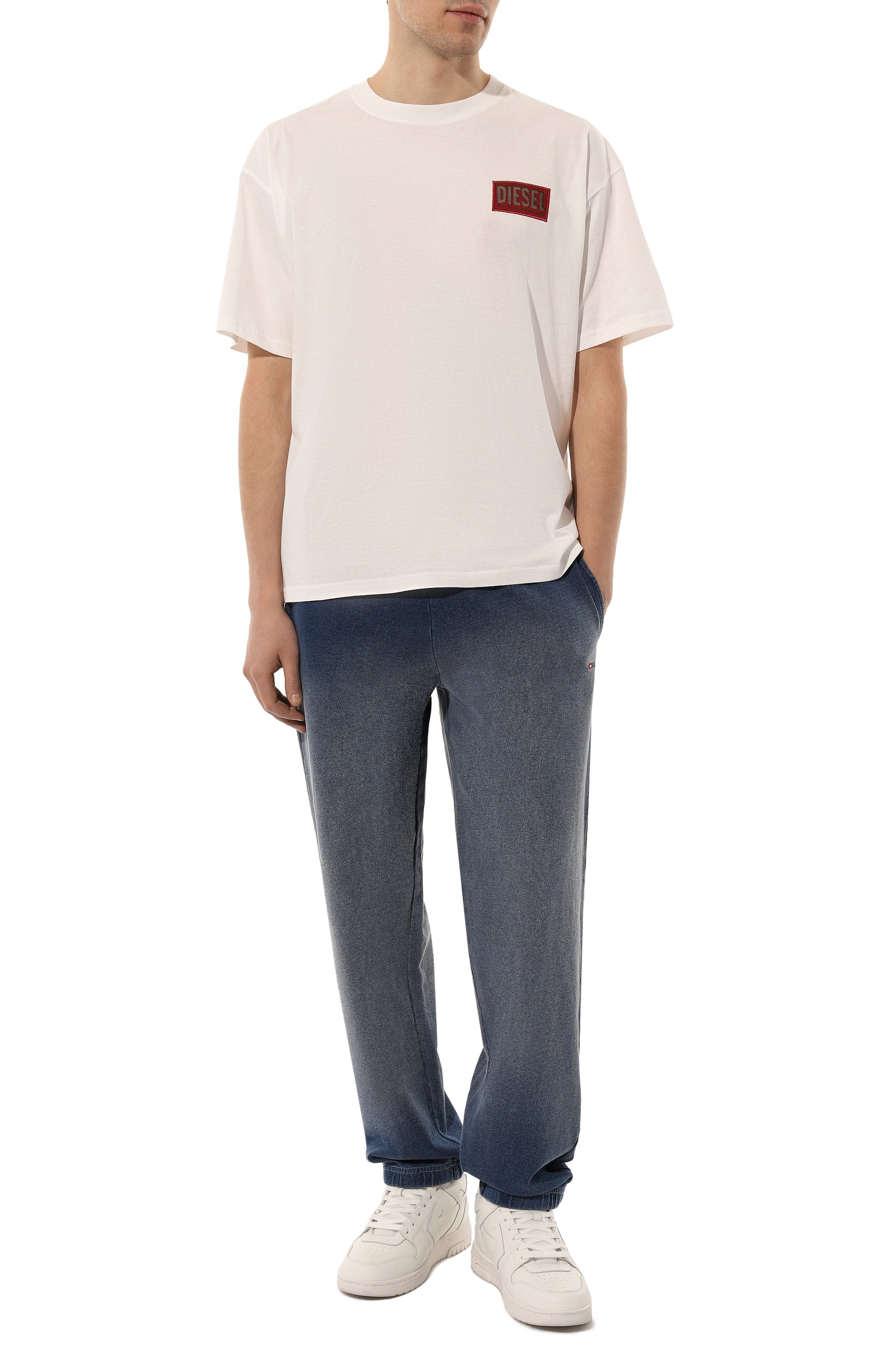 Хлопковая футболка DIESEL, арт. A18028/0PLAT, фото 2