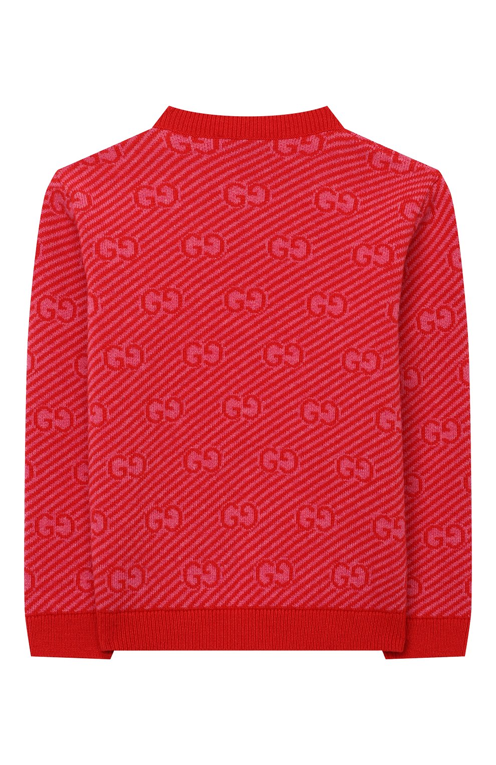 Шерстяной пуловер GUCCI красного цвета по цене 48150 руб., арт. 638308/XKBNH, фото 2 Шерстяной пуловер GUCCI, арт. 638308/XKBNH, фото 2