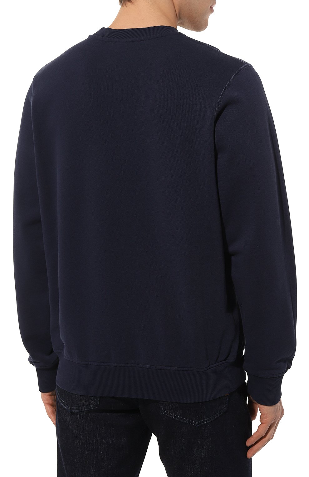 Хлопковый свитшот CASABLANCA темно-синего цвета по цене 49750 руб., арт. MS23-JTP-001-05, фото 4 Хлопковый свитшот CASABLANCA, арт. MS23-JTP-001-05, фото 4