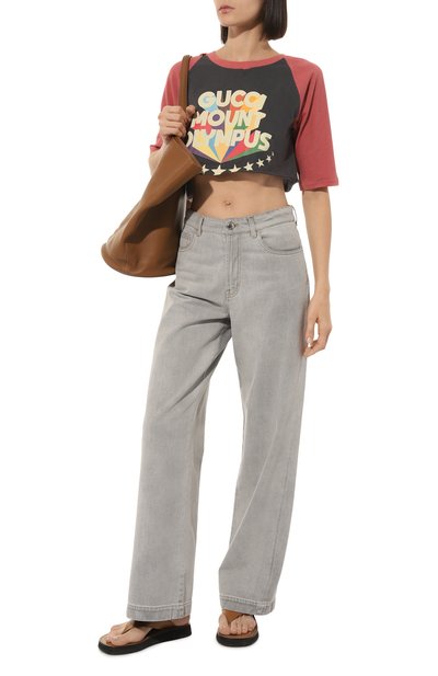 Хлопковая футболка GUCCI, арт. 653290 XJDJY, фото 2