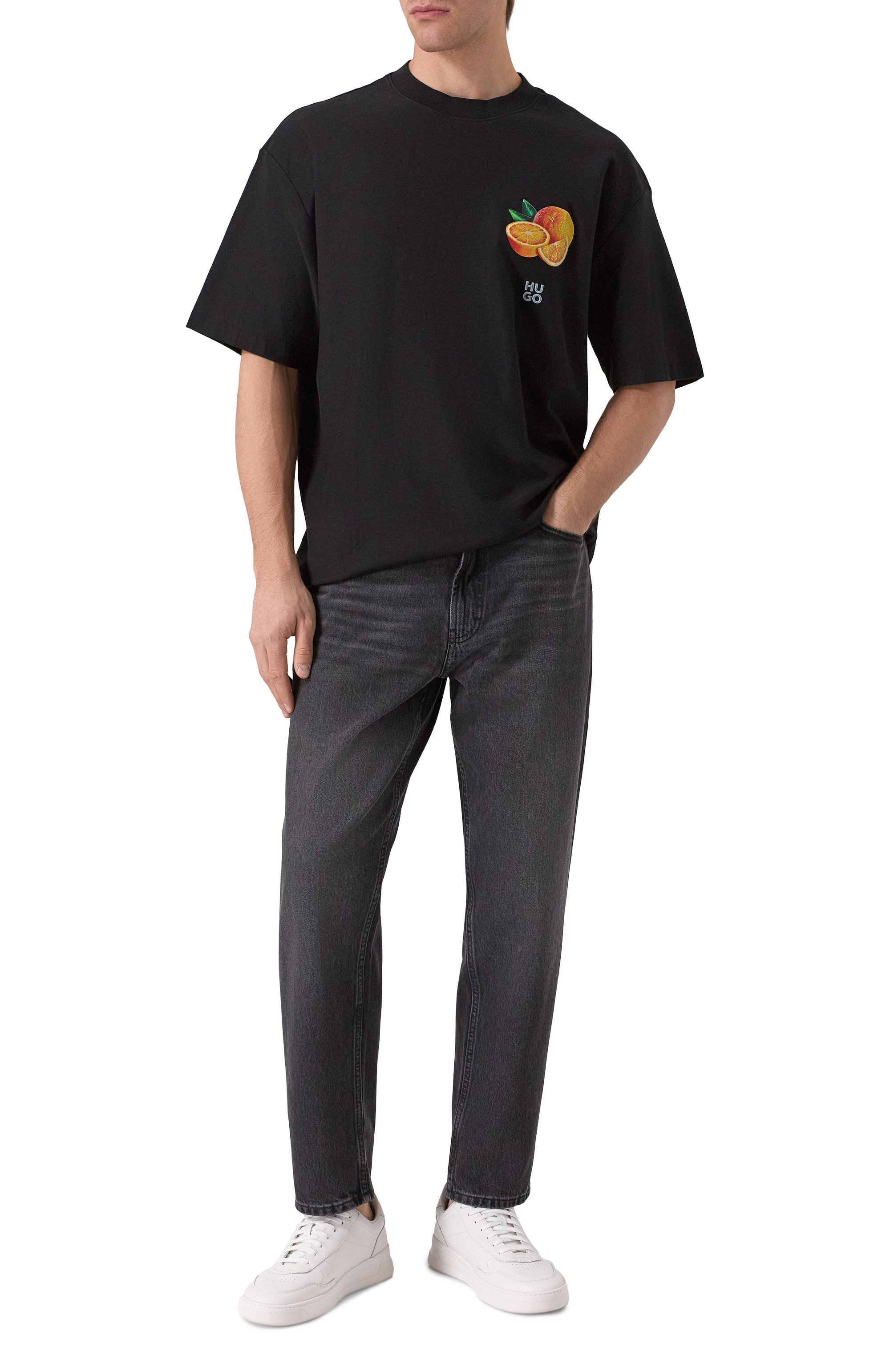 Хлопковая футболка HUGO, арт. 50537576, фото 2