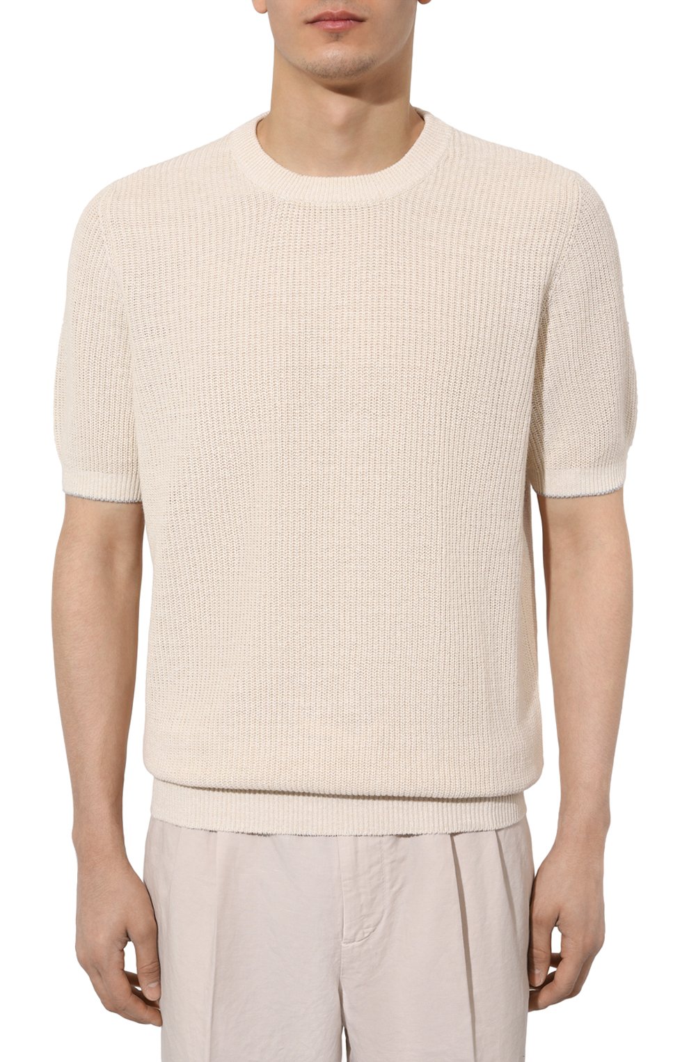 Джемпер изо льна и хлопка BRUNELLO CUCINELLI, арт. M2L70B2257, фото 3