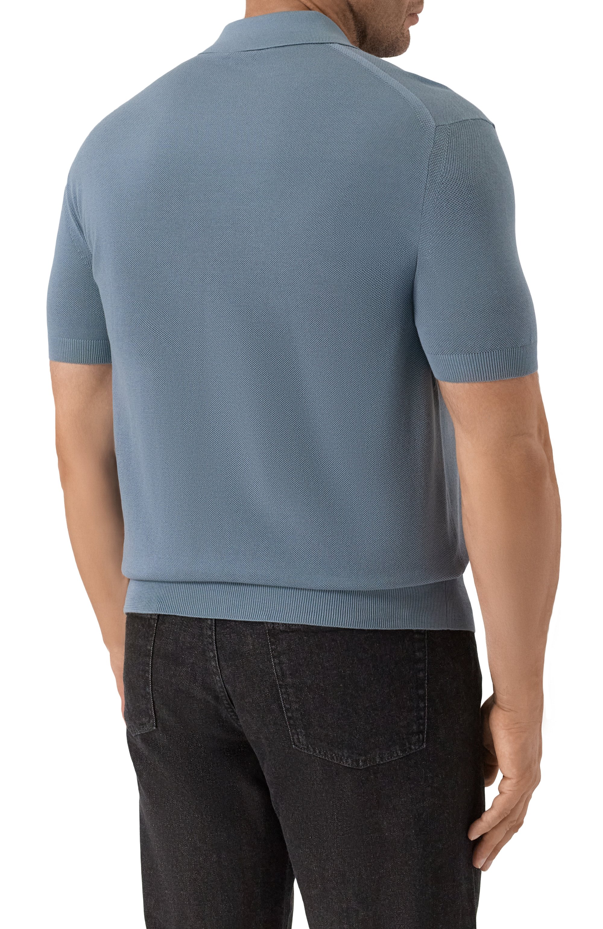 Поло из шелка и хлопка TOM FORD, арт. YMS003/KPS002, фото 4