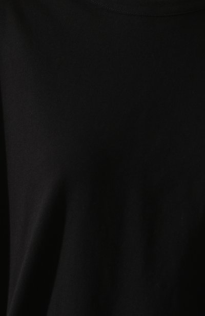 Хлопковая футболка YOHJI YAMAMOTO черного цвета по цене 21950 руб., арт. YS-T02-670, фото 5 Хлопковая футболка YOHJI YAMAMOTO, арт. YS-T02-670, фото 5