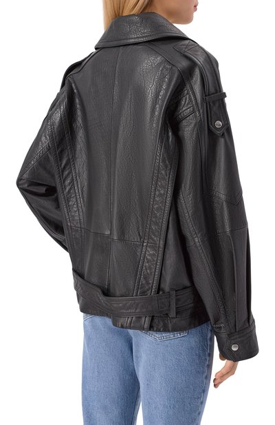 Кожаная куртка BOSS ORANGE, арт. 50552201, фото 4