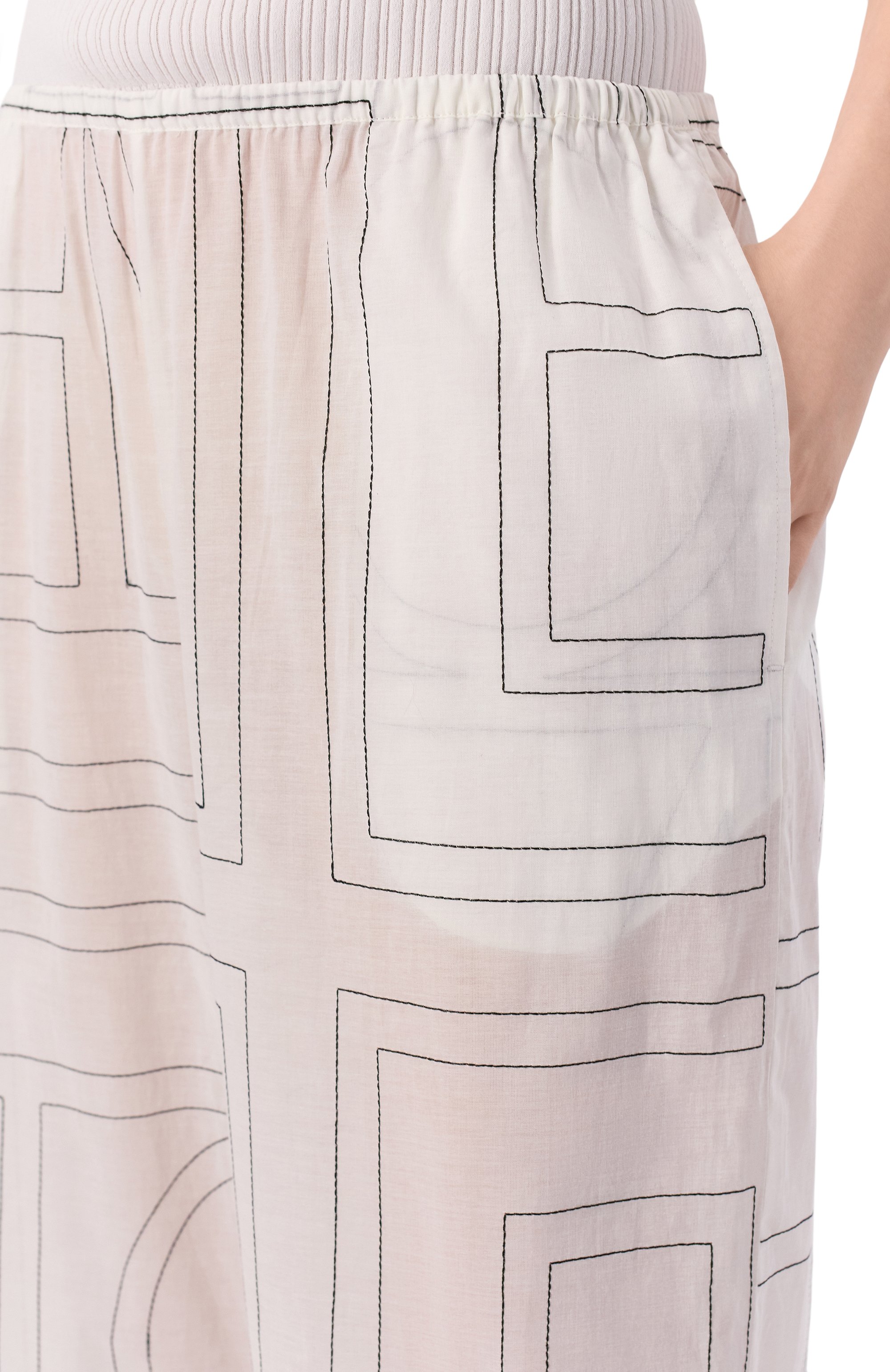 Брюки из лиоцелла и хлопка TOTEME, арт. 243-WRB1092-FB0239, фото 5