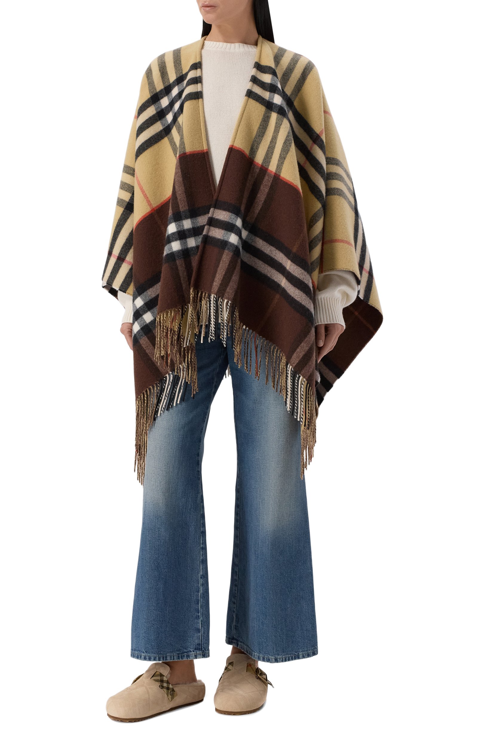 Пончо из кашемира и шерсти BURBERRY, арт. 8118277, фото 2
