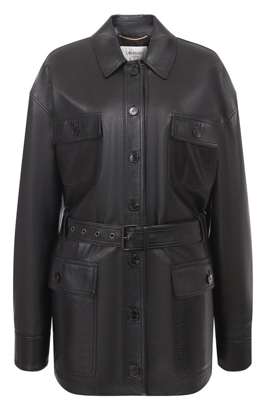 Кожаная куртка Saint Laurent 815253/YC2TF Чёрный 815253/YC2TF