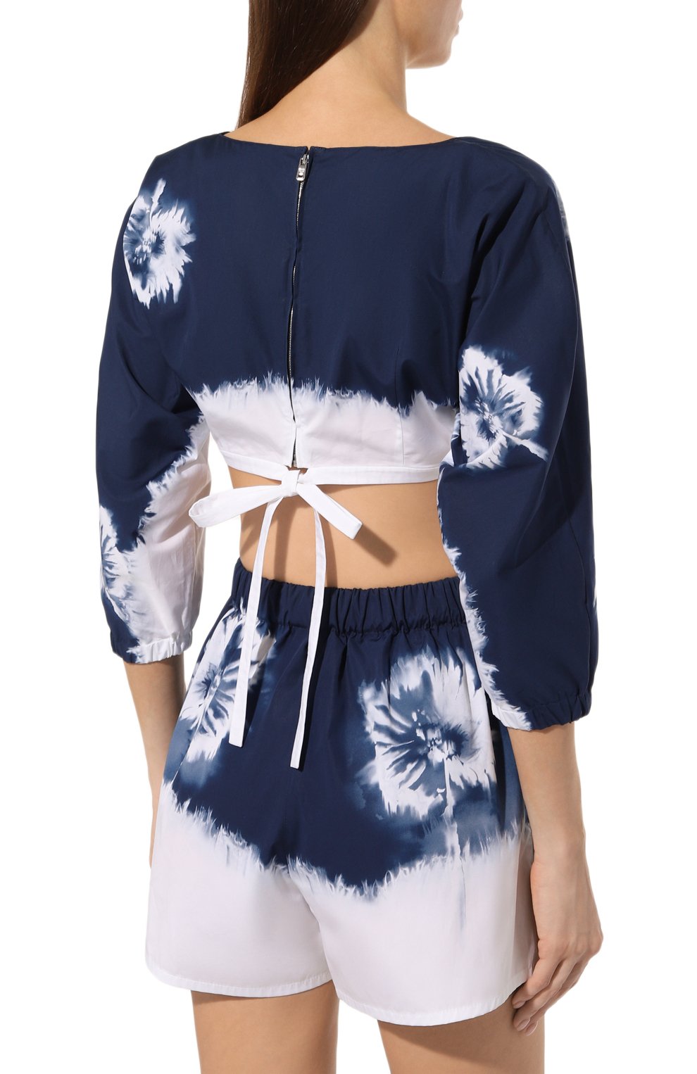 Хлопковый топ PRADA, арт. P928I-1ZBT-F057L-211, фото 4