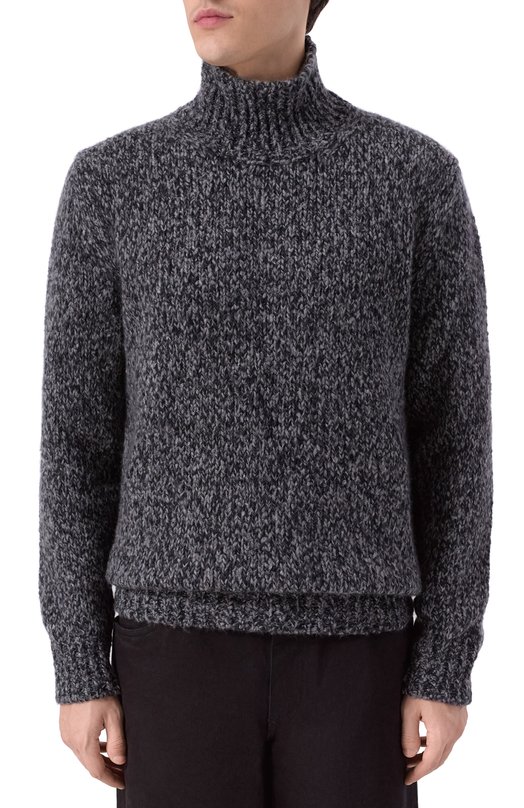 Свитер из кашемира и шелка Brioni UMU70L/01K04 Серый  UMU70L/01K04 Фото 3