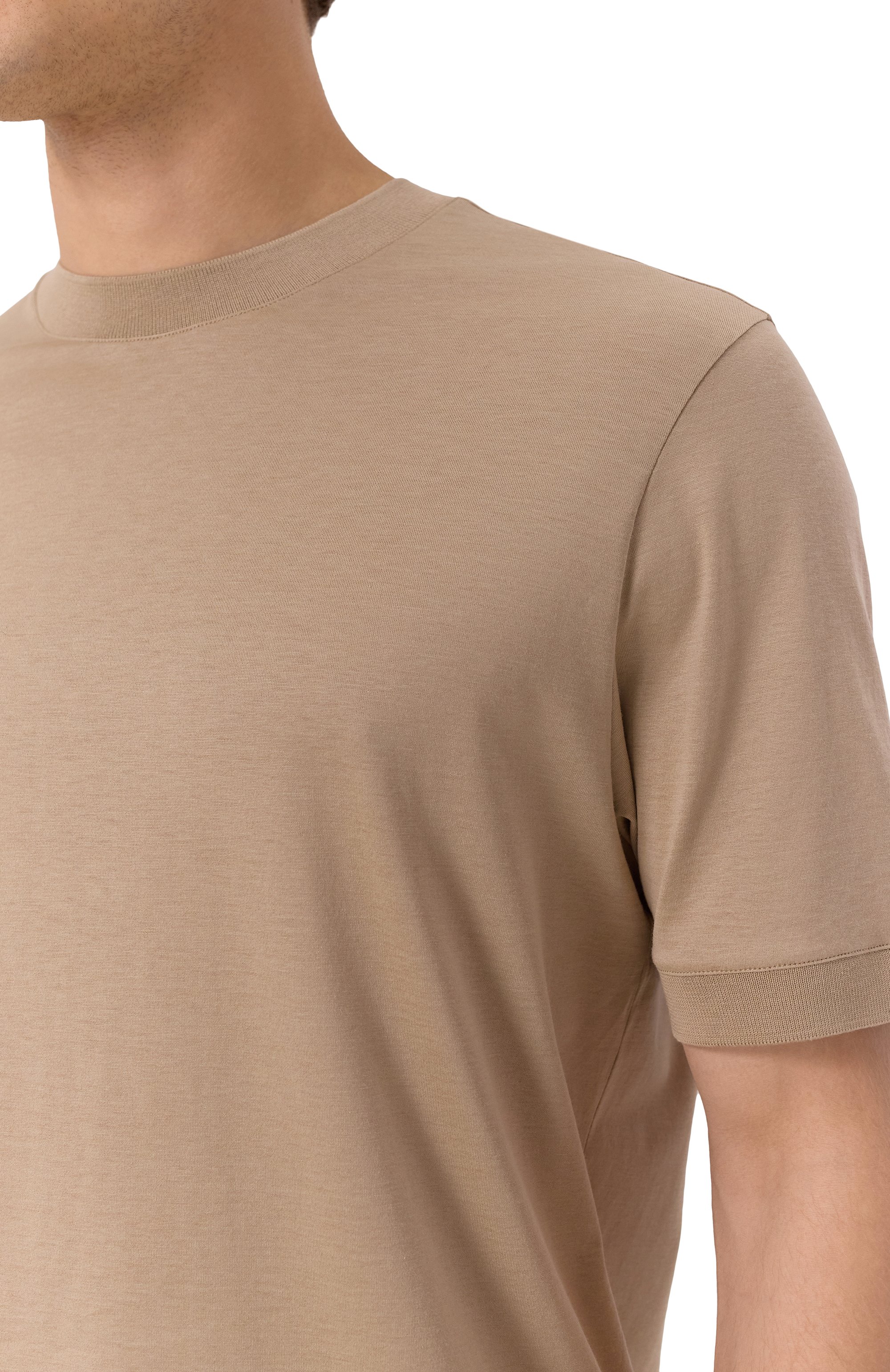 Футболка из хлопка и шелка CANALI, арт. T0918/MJ02259, фото 5