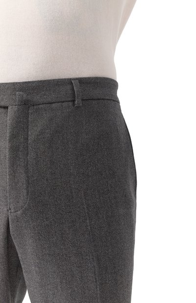 Шерстяные брюки EMPORIO ARMANI темно-серого цвета по цене 47100 руб., арт. EM000464/TE10998, фото 5 Шерстяные брюки EMPORIO ARMANI, арт. EM000464/TE10998, фото 5