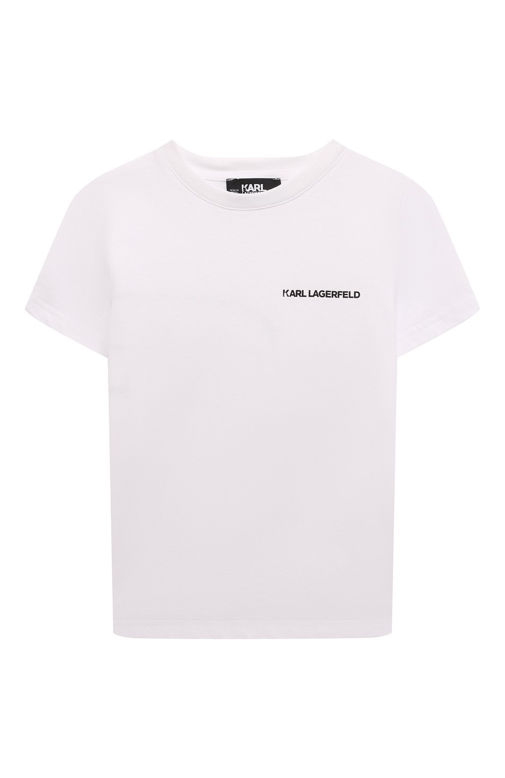Хлопковая футболка KARL LAGERFELD KIDS, арт. Z30056, фото 1