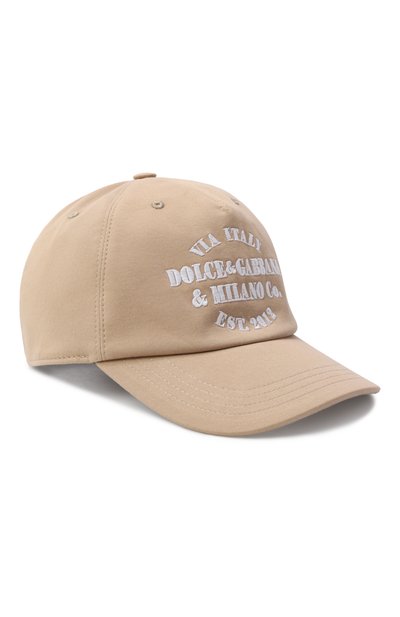 Хлопковая бейсболка DOLCE & GABBANA, арт. LB4H80/LY110