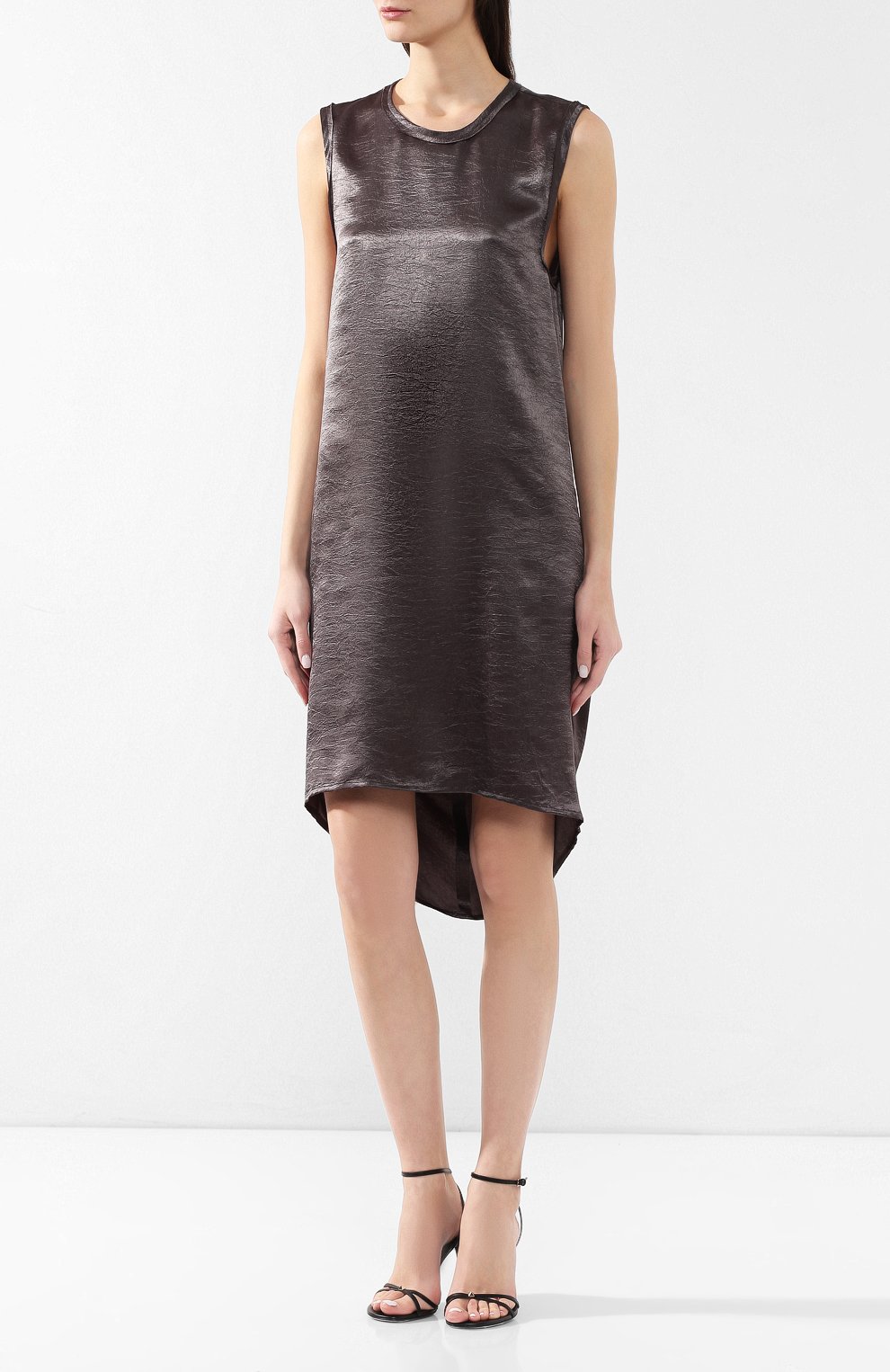 Платье ANN DEMEULEMEESTER серого цвета по цене 63200 руб., арт. 1901-2202-P-161-049, фото 3 Платье ANN DEMEULEMEESTER, арт. 1901-2202-P-161-049, фото 3