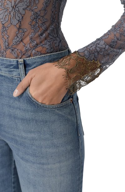 Боди VALENTINO серого цвета по цене 214500 руб., арт. 9B3MR02J/AD7, фото 5 Боди VALENTINO, арт. 9B3MR02J/AD7, фото 5