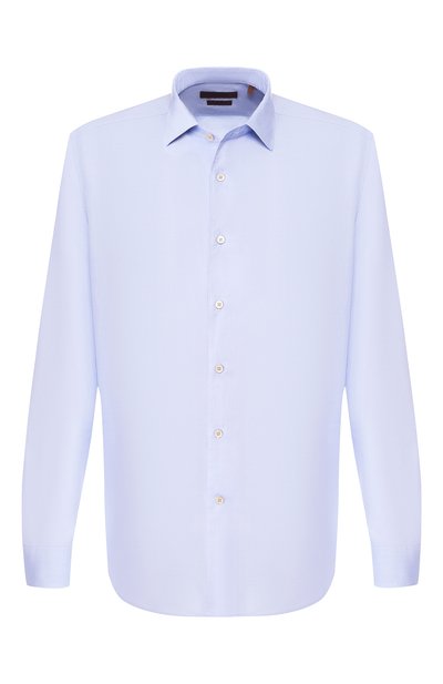 Рубашка с воротником кент CORNELIANI голубого цвета по цене 18050 руб., арт. 83P026-9111529/00, фото 1 Рубашка с воротником кент CORNELIANI, арт. 83P026-9111529/00, фото 1