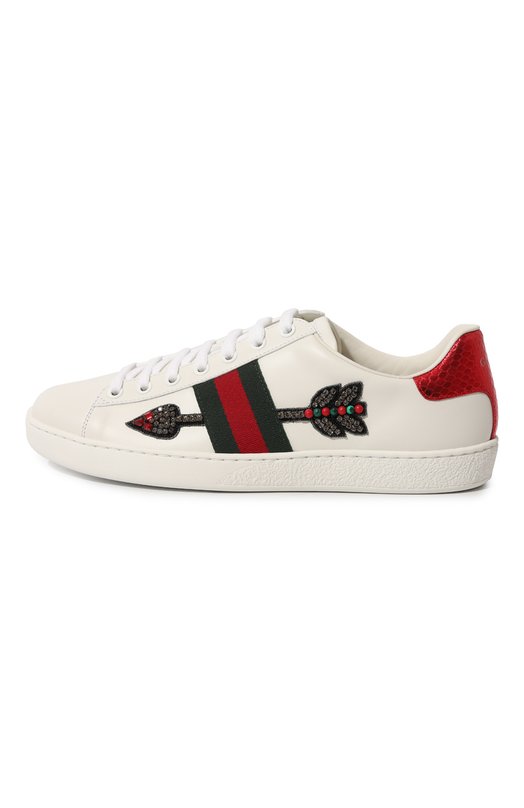 фото Кожаные кеды ace gucci