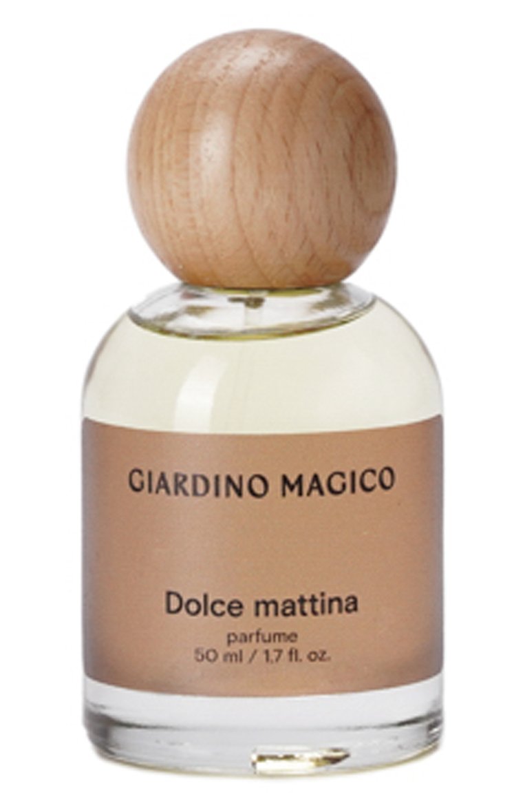 Парфюмерная вода dolce mattina (50ml) GIARDINO MAGICO бесцветного цвета, арт. 4640200320087 | Фото 1 (Тип пр�одукта - парфюмерия: Парфюмерная вода; Региональные ограничения белый список (Axapta Mercury): Не проставлено; Тип аромата: Восточный; Ограничения доставки: flammable)