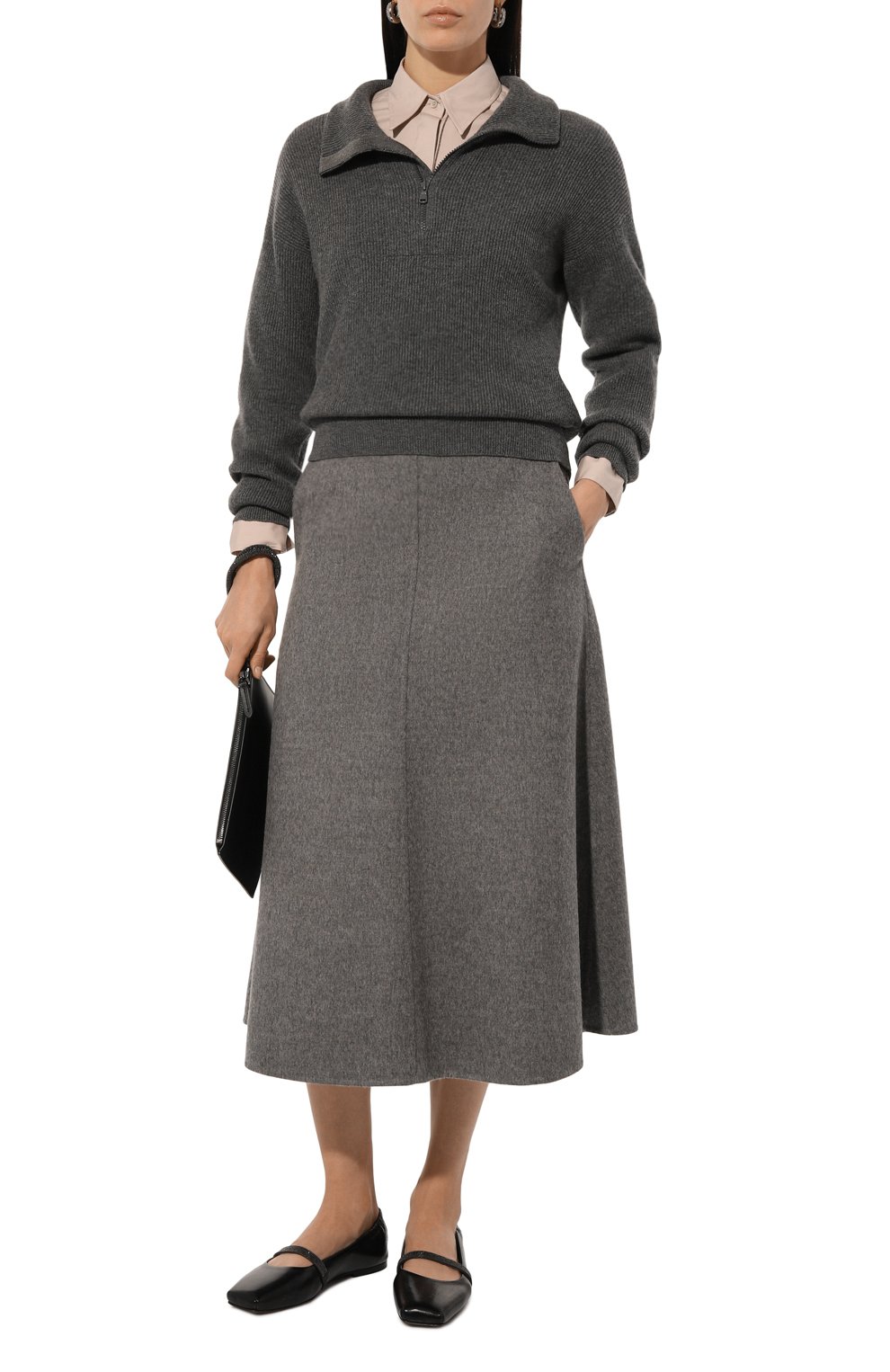 Шерстяная юбка BRUNELLO CUCINELLI, арт. MD565G3697, фото 2