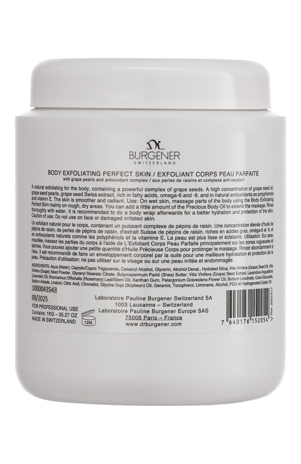 Очищающее обёртывание для тела с солями швейцарских альп (1000g) DR BURGENER, арт. 3011A17, фото 2