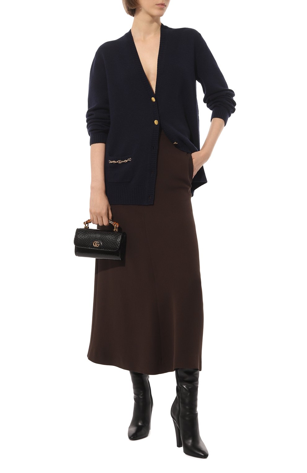 Сумка diana mini из кожи питона GUCCI, арт. 675795 LJM0T, фото 7