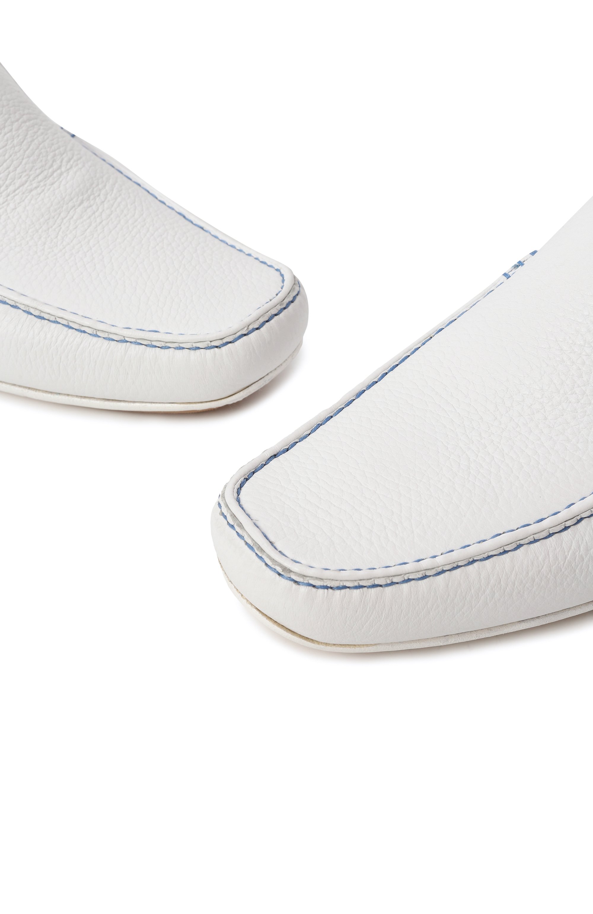 Кожаные мокасины ARTIOLI белого цвета по цене 137000 руб., арт. 882/BIS/S0FT KID, фото 7 Кожаные мокасины ARTIOLI, арт. 882/BIS/S0FT KID, фото 7