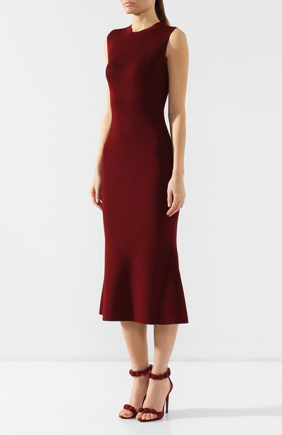 Платье из вискозы VICTORIA BECKHAM, арт. DR KNT 6706 PSS19 NEEDLE CHANGE SIG, фото 3