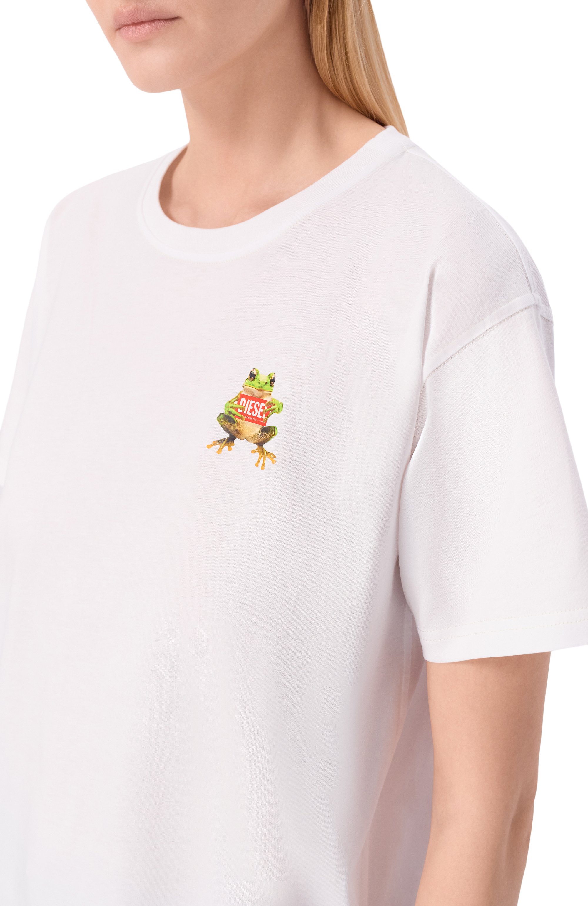 Хлопковая футболка DIESEL, арт. A21921/0JMBD, фото 5