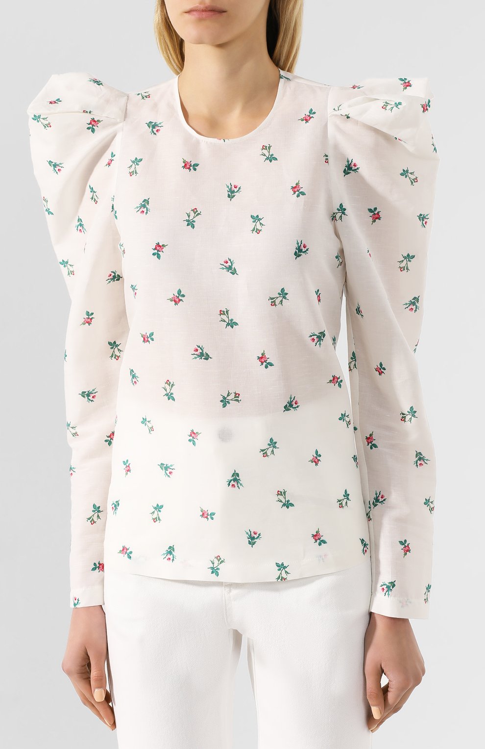 Блузка из смеси льна и хлопка PHILOSOPHY DI LORENZO SERAFINI, арт. A0203/751, фото 3