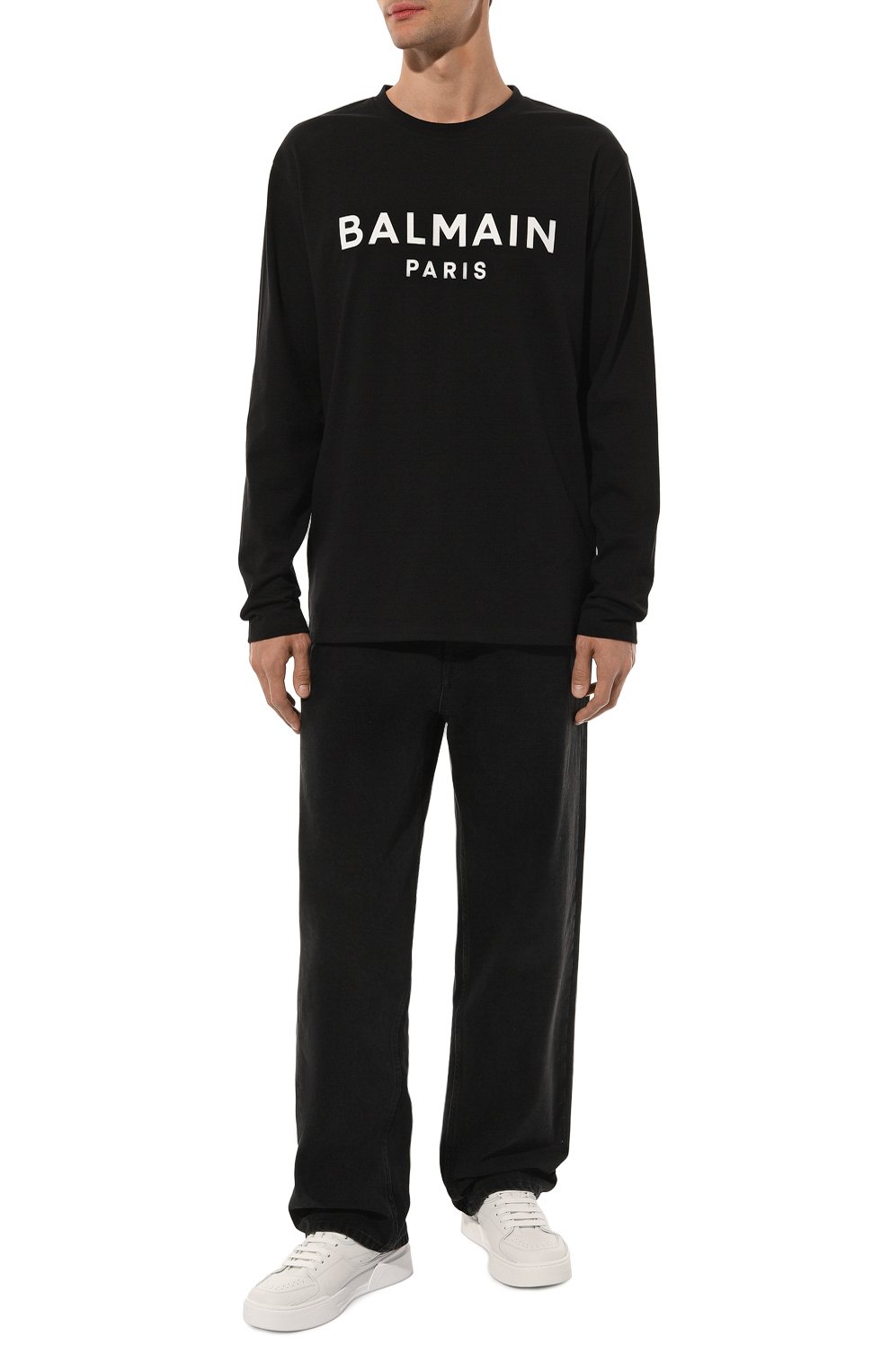 Хлопковый лонгслив BALMAIN, арт. DH1EK035/BC77, фото 2