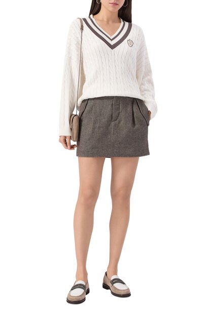 Хлопковый свитер BRUNELLO CUCINELLI, арт. M19756512, фото 2