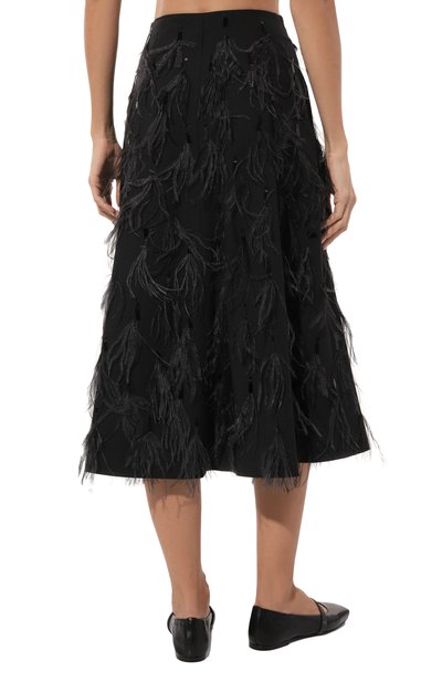 Шерстяная юбка BRUNELLO CUCINELLI темно-серого цвета по цене 963500 руб., арт. M0W07G3700, фото 4 Шерстяная юбка BRUNELLO CUCINELLI, арт. M0W07G3700, фото 4