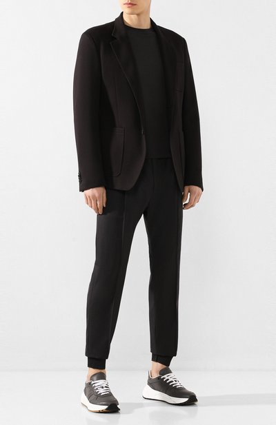 Шерстяные джоггеры BERLUTI темно-серого цвета по цене 78300 руб., арт. R17TCU60-001, фото 2 Шерстяные джоггеры BERLUTI, арт. R17TCU60-001, фото 2