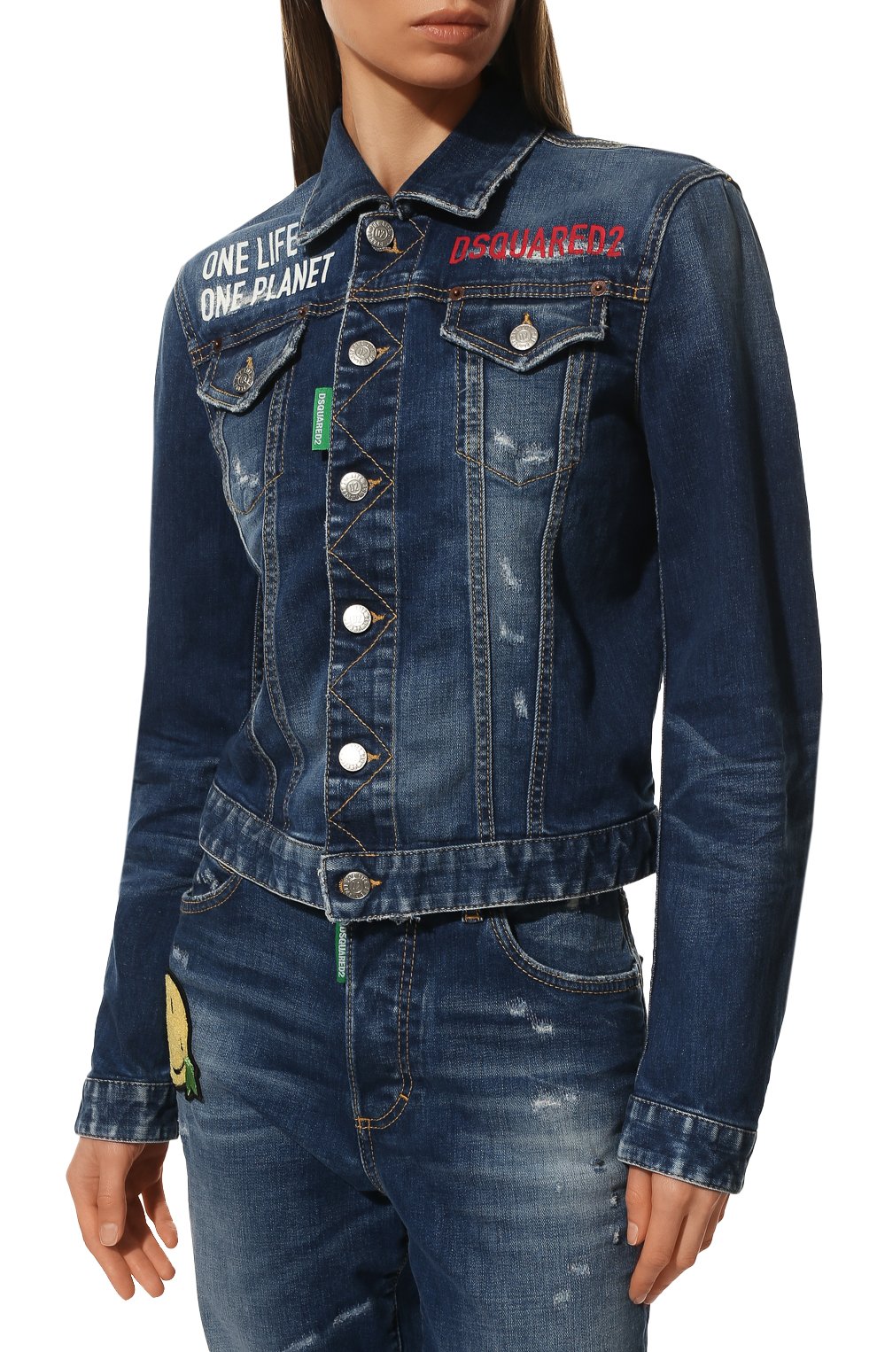Джинсовая куртка dsquared2 x smiley DSQUARED2, арт. S73AM0344/S30816, фото 3