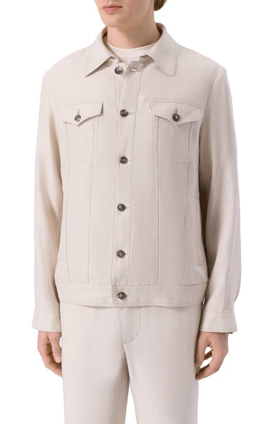 Куртка изо льна и шелка MVST, арт. M26.CSM.T403/TXAVI, фото 3