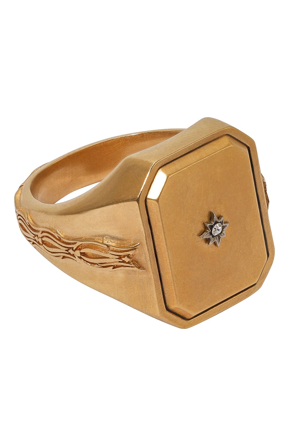 Кольцо MAISON MARGIELA золотого цвета по цене 61550 руб., арт. SM1UQ0102 P6478/G0LD, фото 1 Кольцо MAISON MARGIELA, арт. SM1UQ0102 P6478/G0LD, фото 1